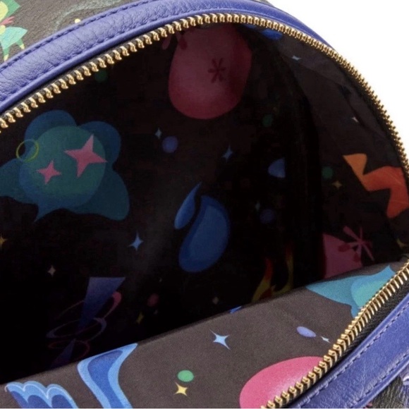 NEW Disney Parks 2025 Pixar INSIDE OUT 2 AOP Emotions Loungefly Backpack Anxiety - Picture 6 of 6